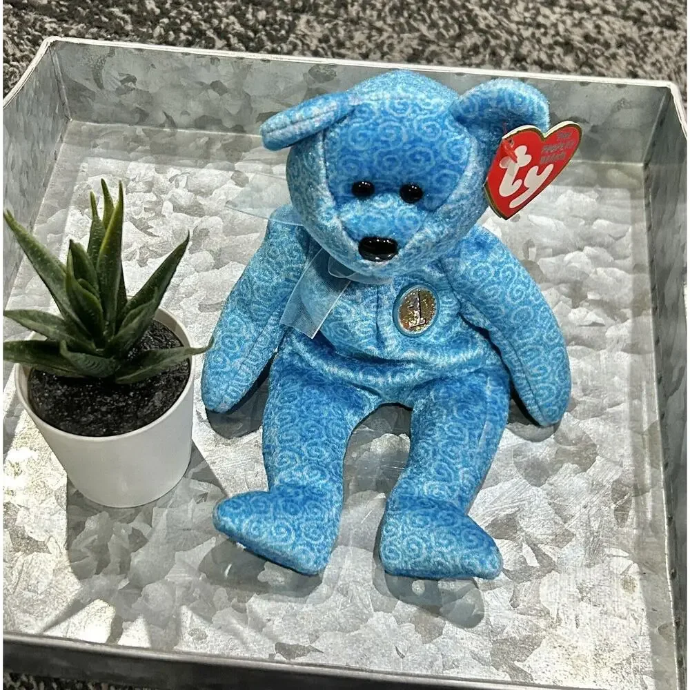 TY Beanie Baby “CLASSY” Number 1-Blue Ribbon‎ RARE Retired MINT with TAGS 2001
